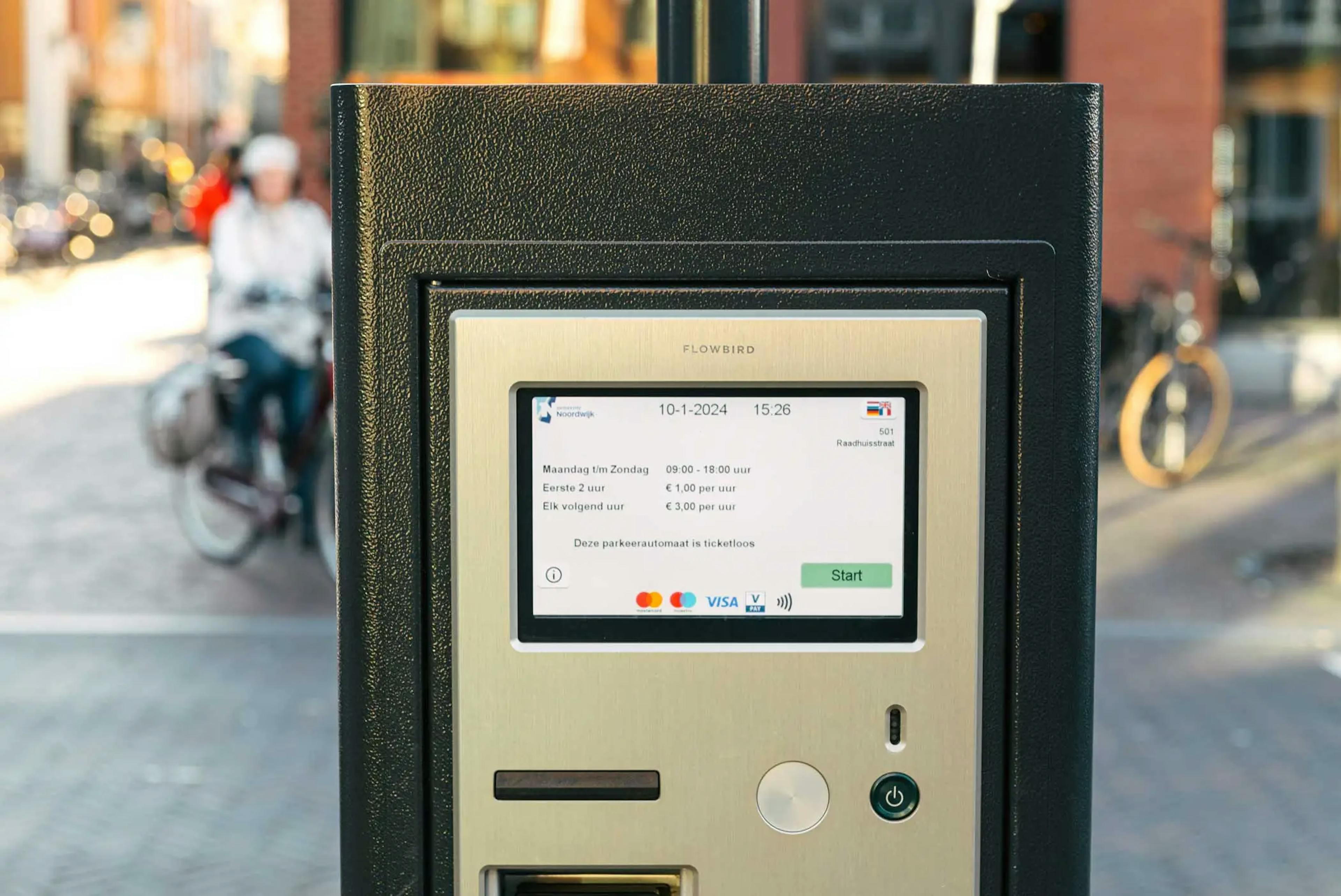 Parkeerautomaat scherm