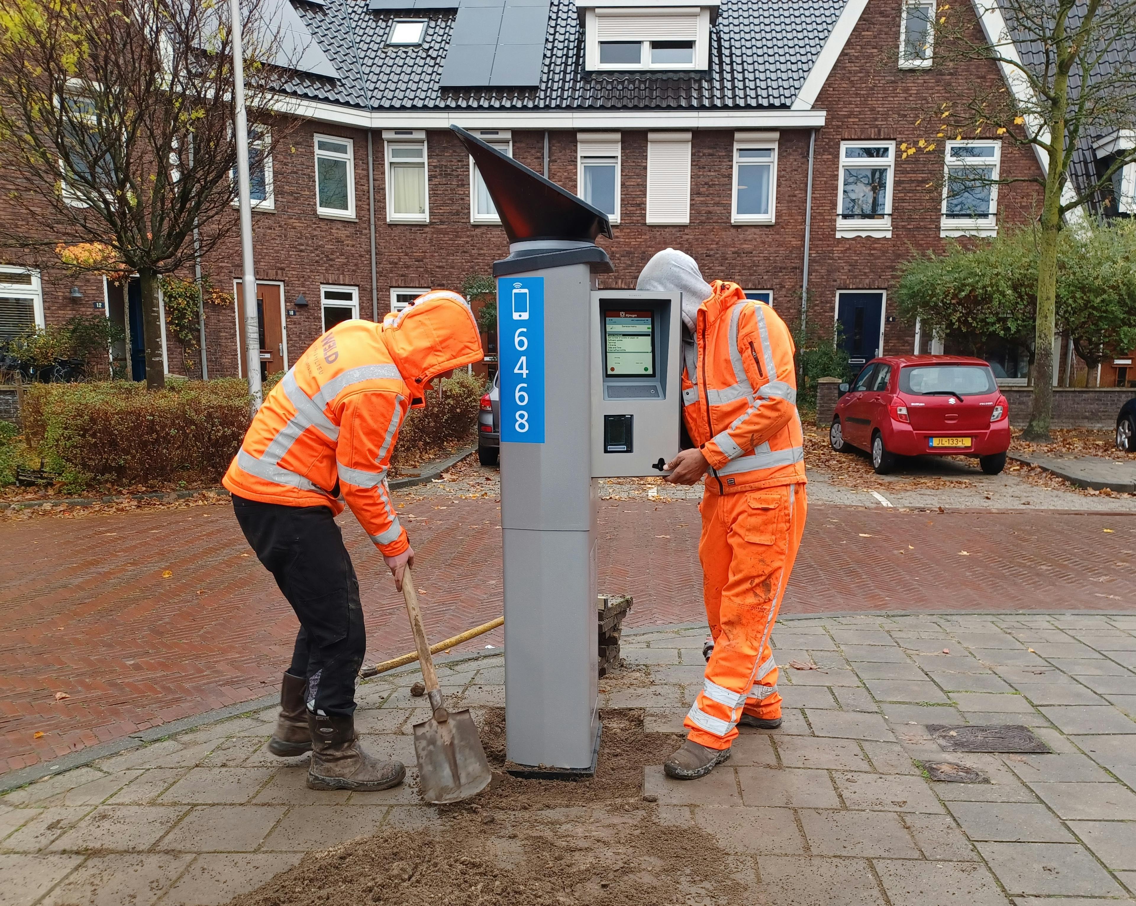 Parkeermeter installeren Taxameter