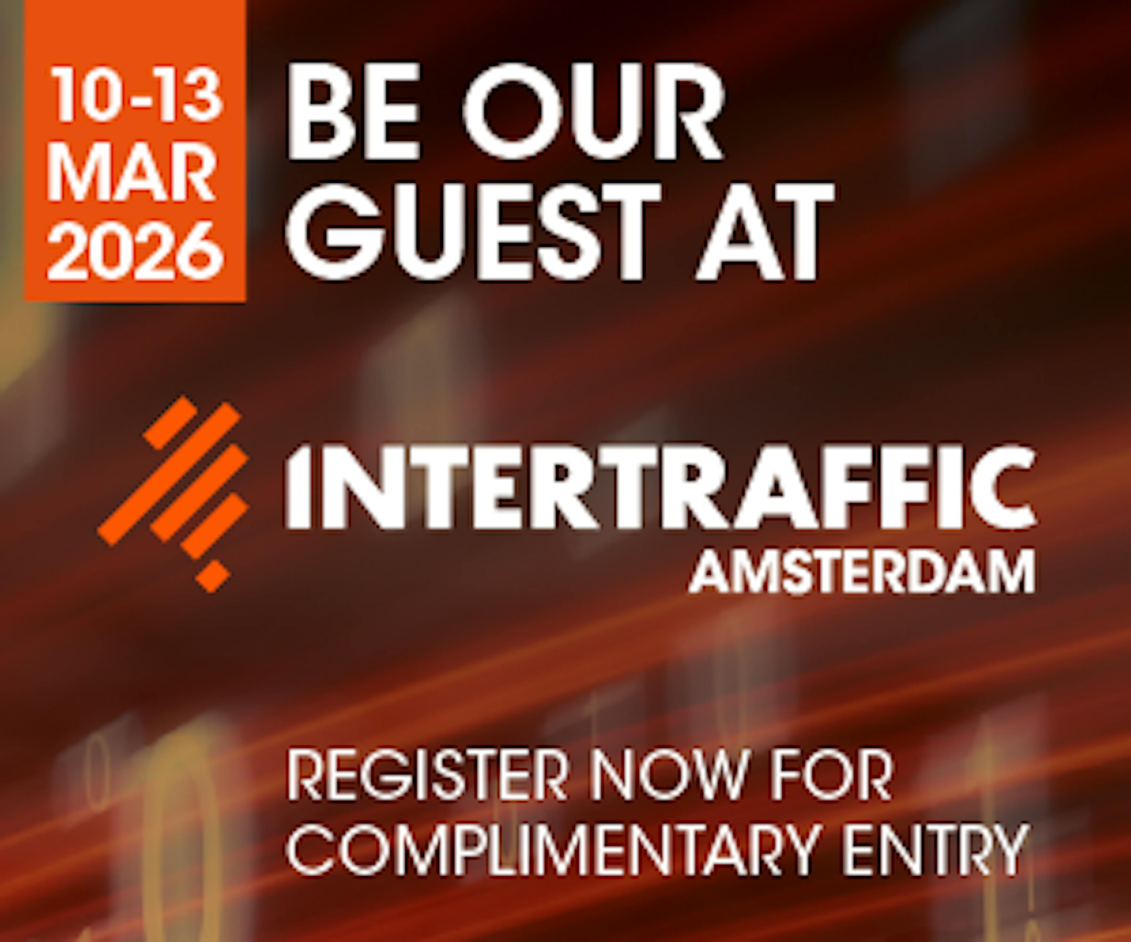 Wij zijn aanwezig tijdens de Intertraffic 2026 als co-exposant van Arrive op stand 12.201