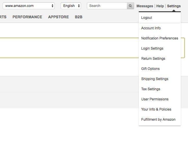 Amazon Sales Tax Settings