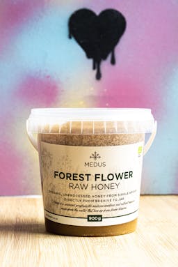 An image of Forest flower honey that was used to make the mead