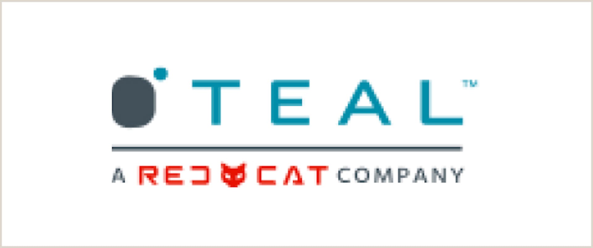 Teal logo.