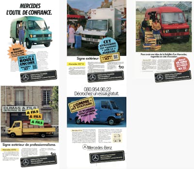 Campagne presse Mercedes utilitaires