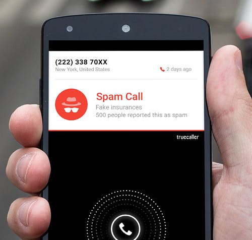 Caption: Truecaller Spam Call Detection on Android