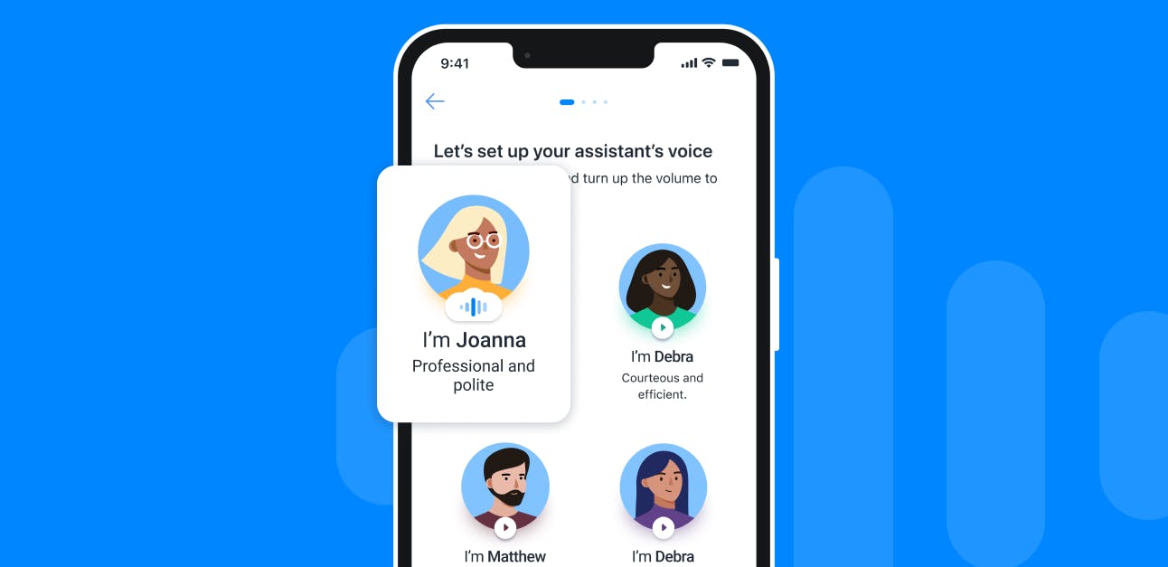 Screen showing how you choose from multiple assistant in your Truecaller app.