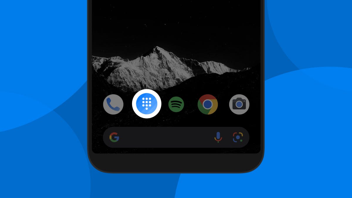 Truecaller dialpad on your the homescreen allowes easy access.