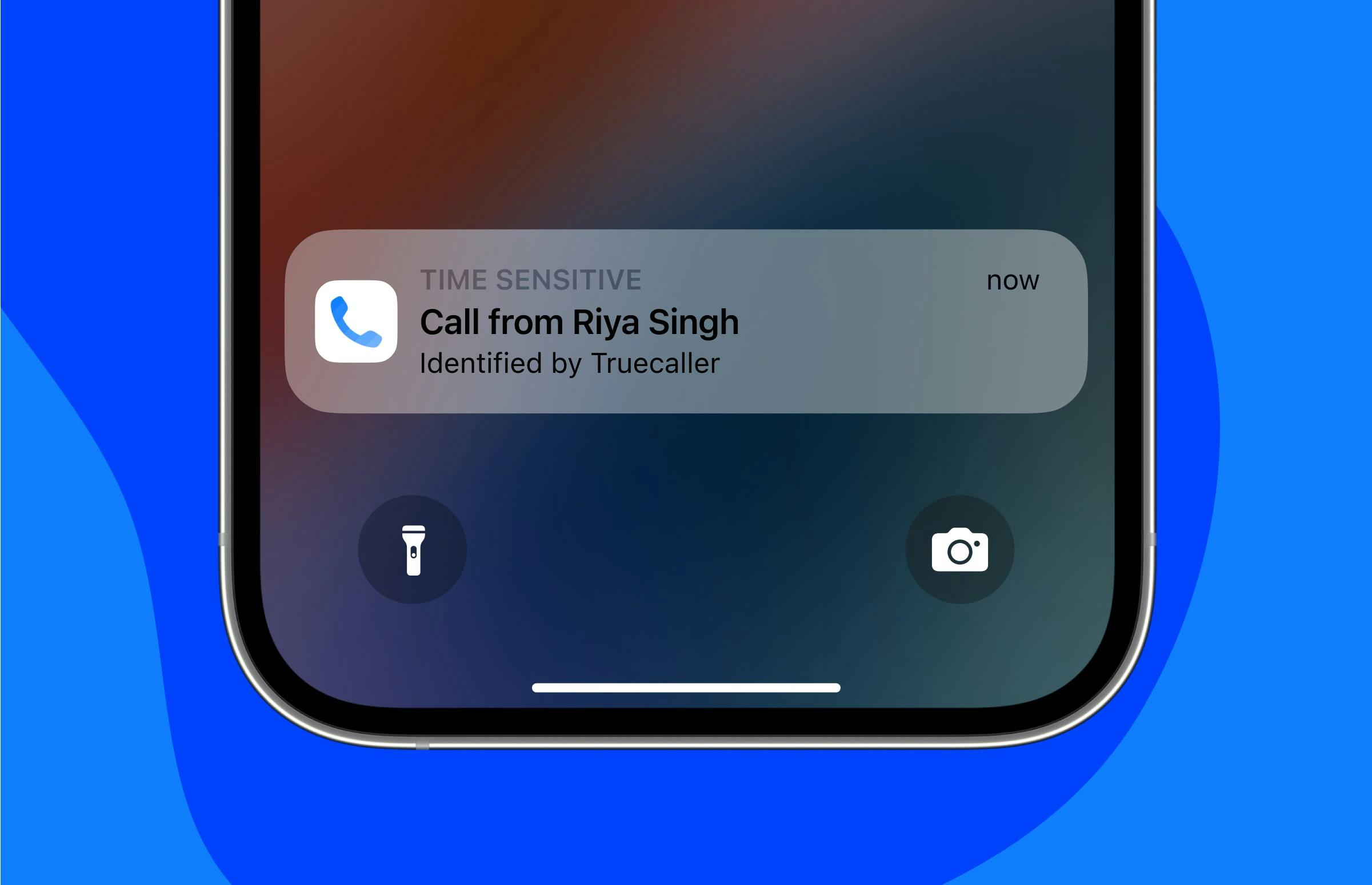 How a Call Alert appears on your phone screen