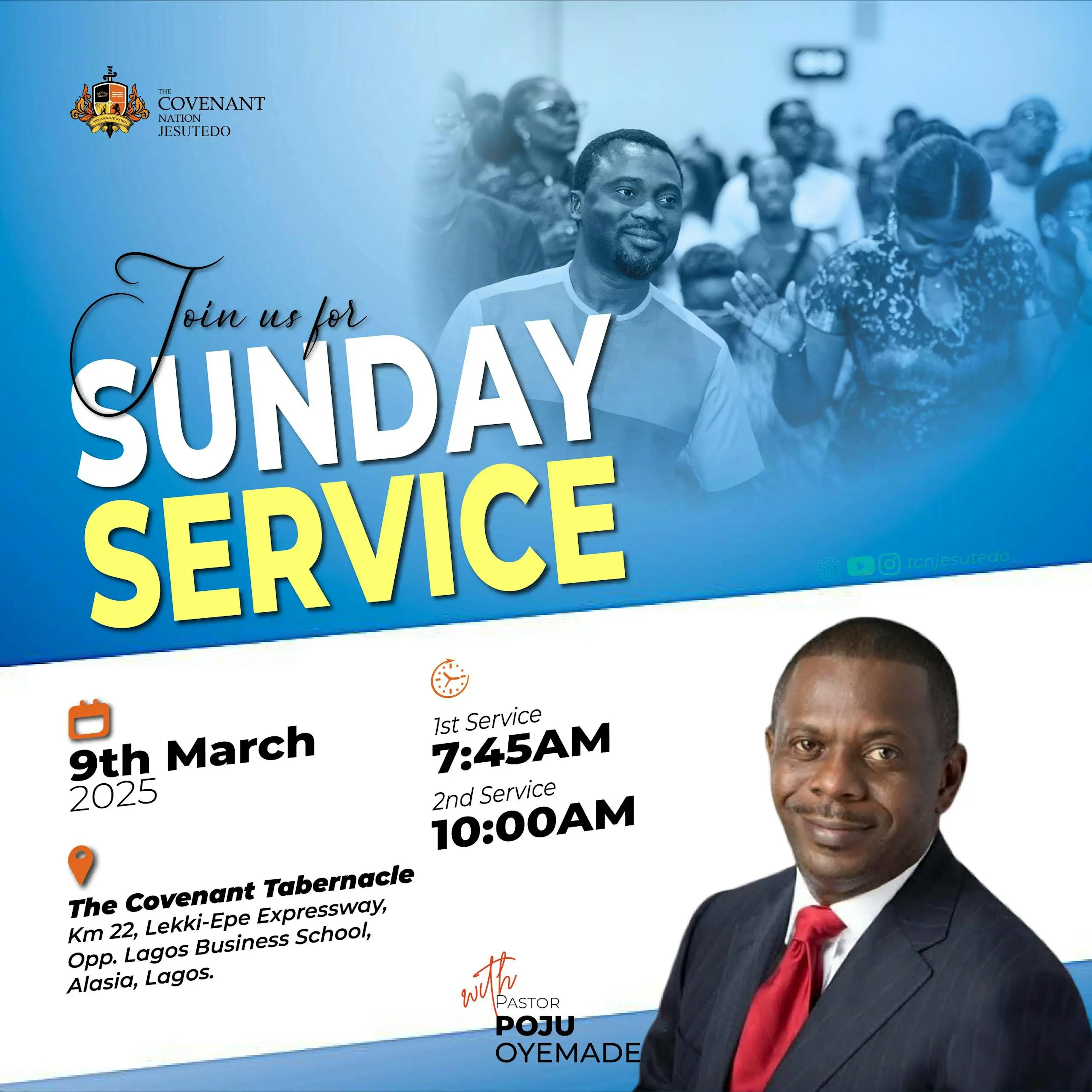 sunday service flyer