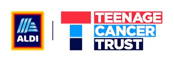 Aldi and Teenage Cancer Trust logo combination