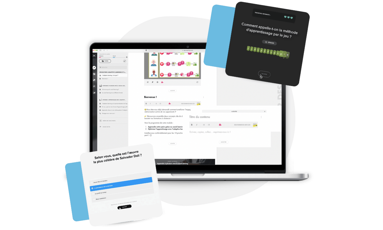 Gamification module e-learning