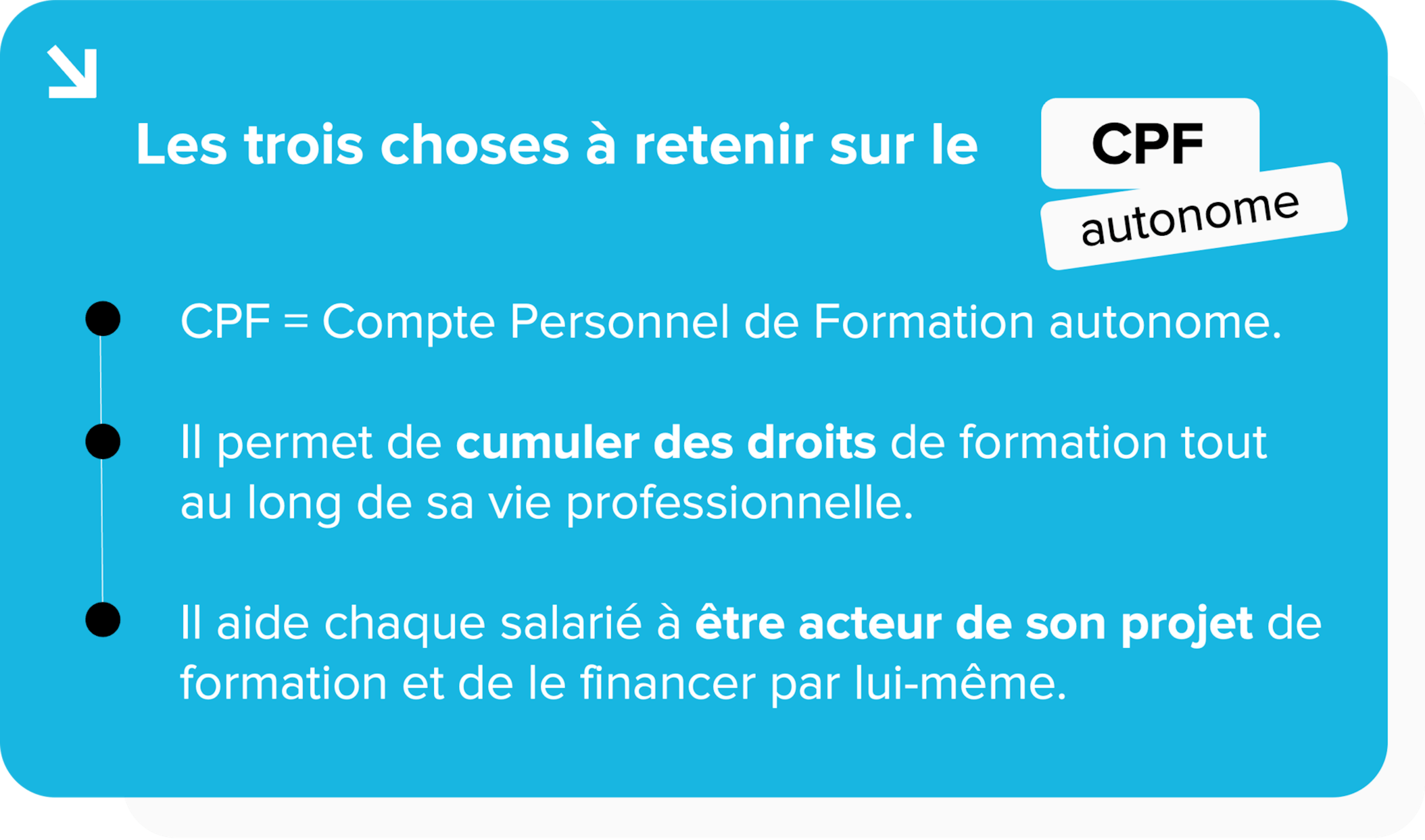 Trois choses à retenir sur le CPF autonome