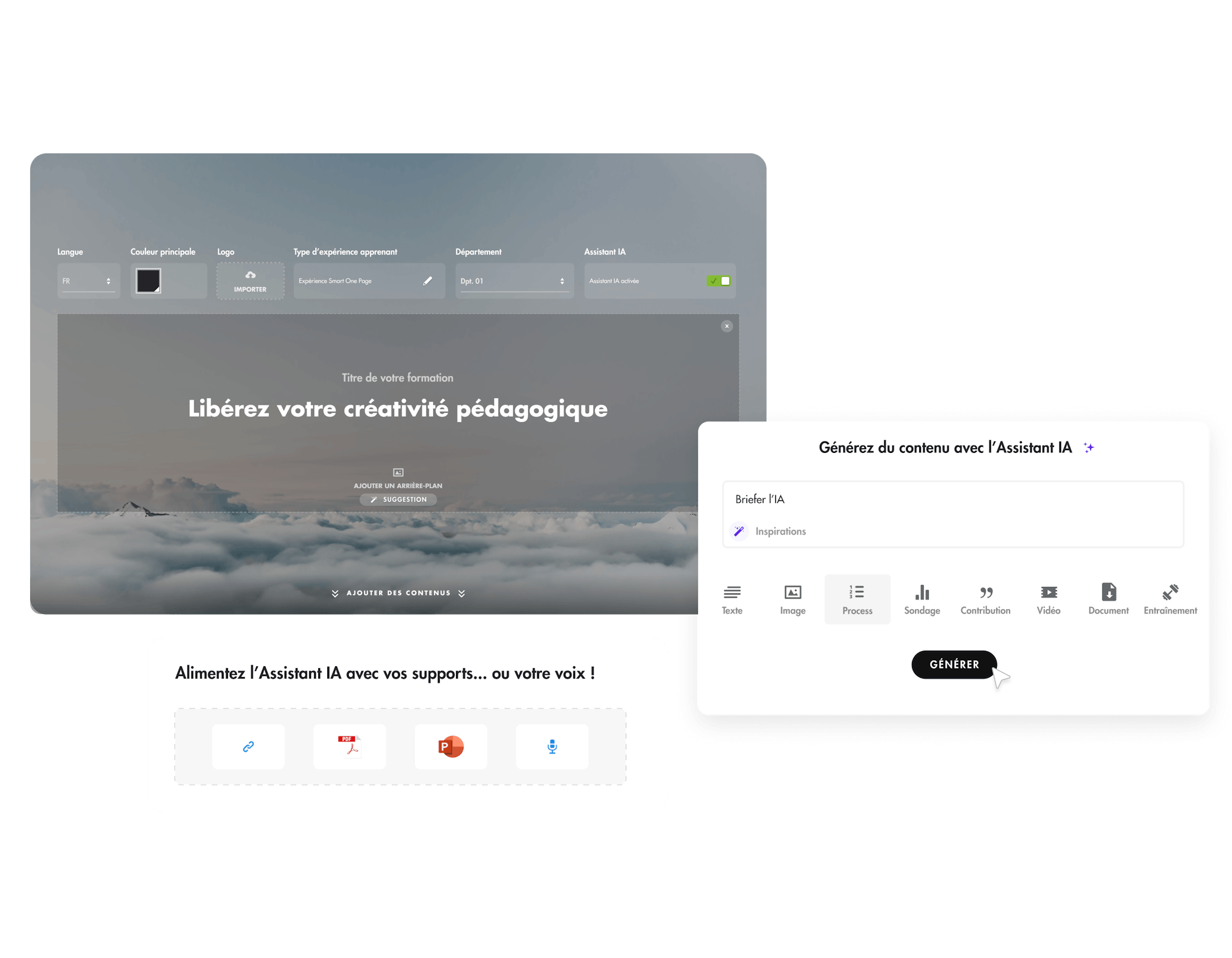 Creation intuitive avec Teach Up