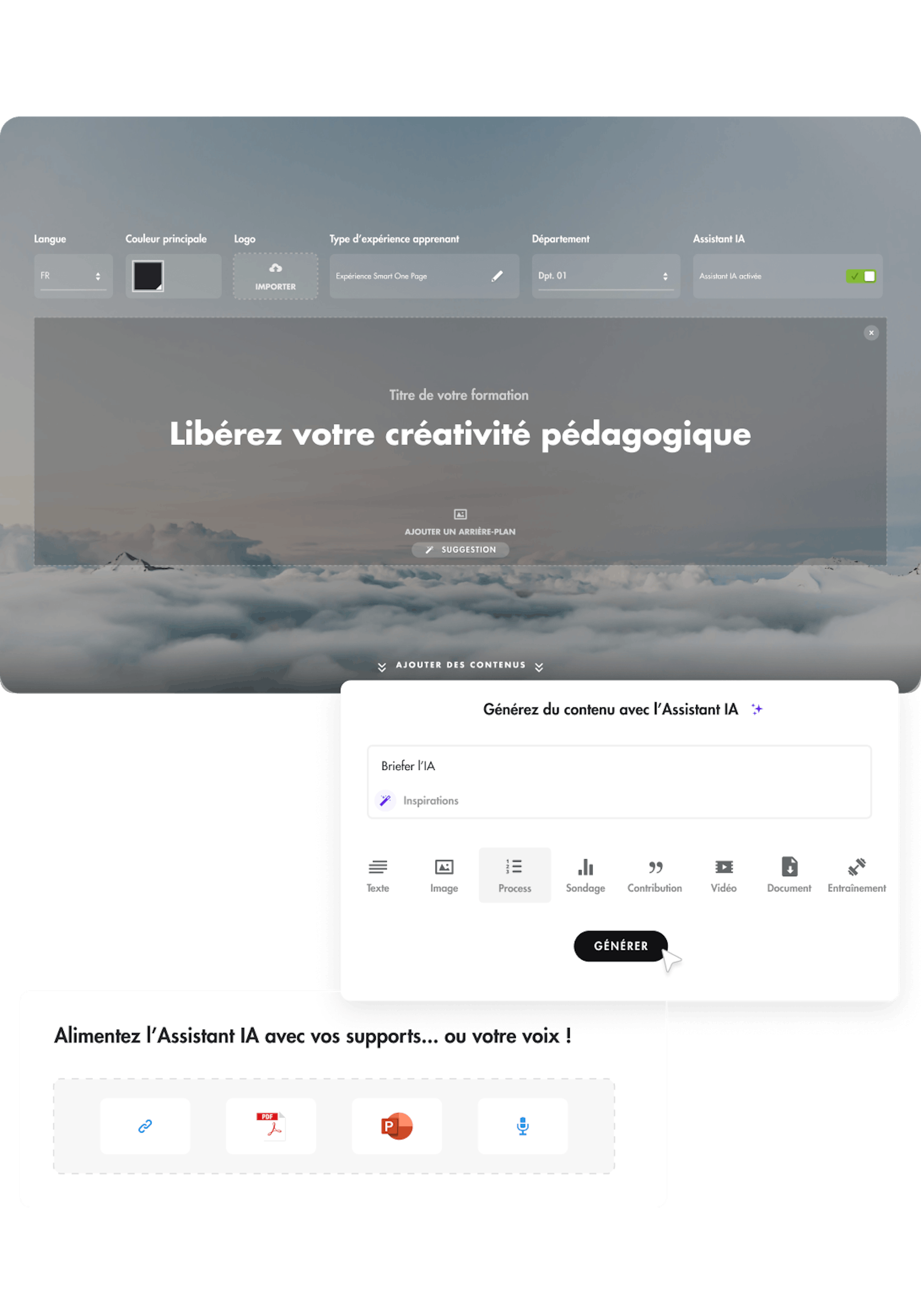 Creation intuitive avec Teach Up