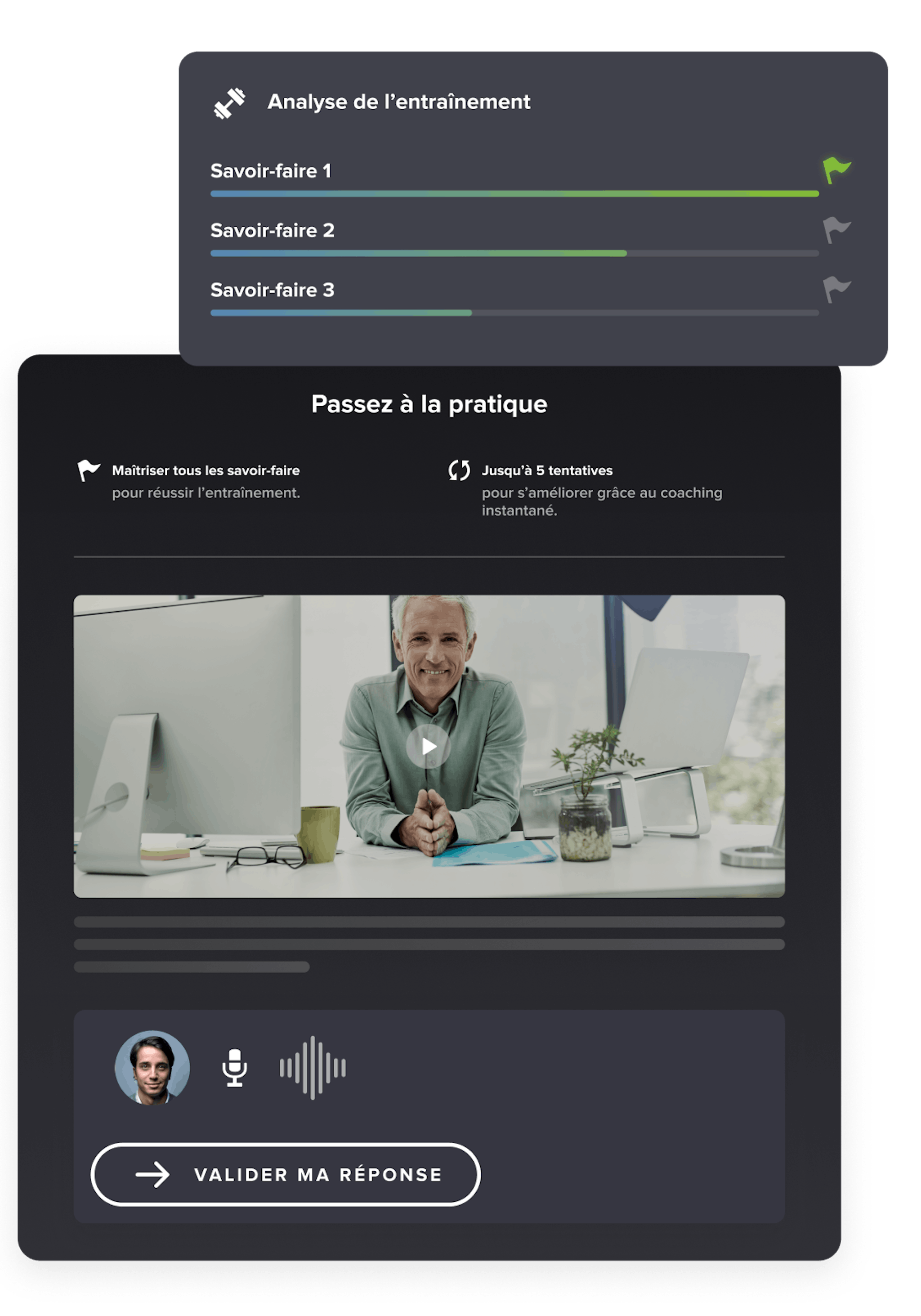 Entrainement coaché avec Teach Up
