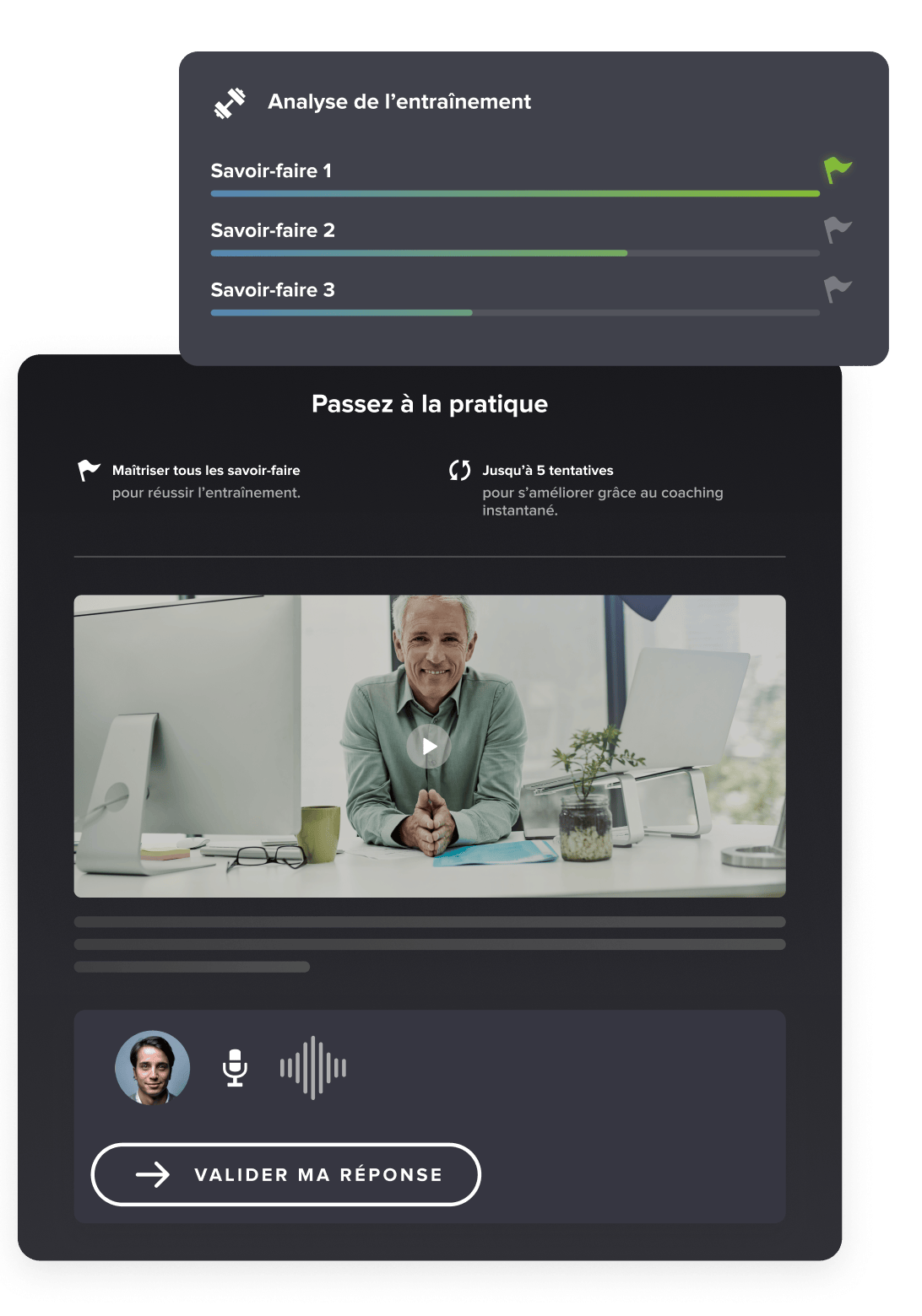 Entrainement coaché avec Teach Up
