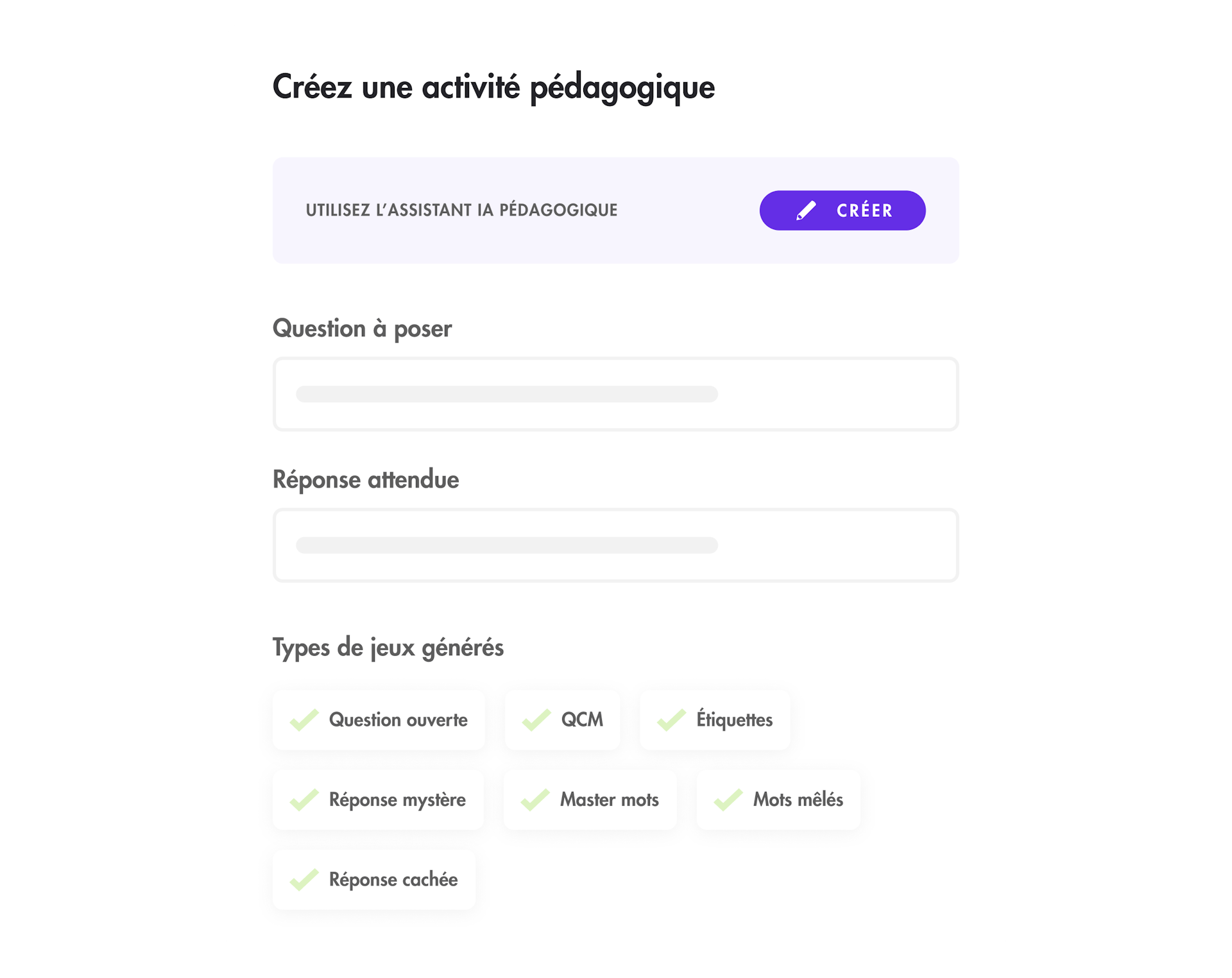 Création jeux pédagogiques Teach Up