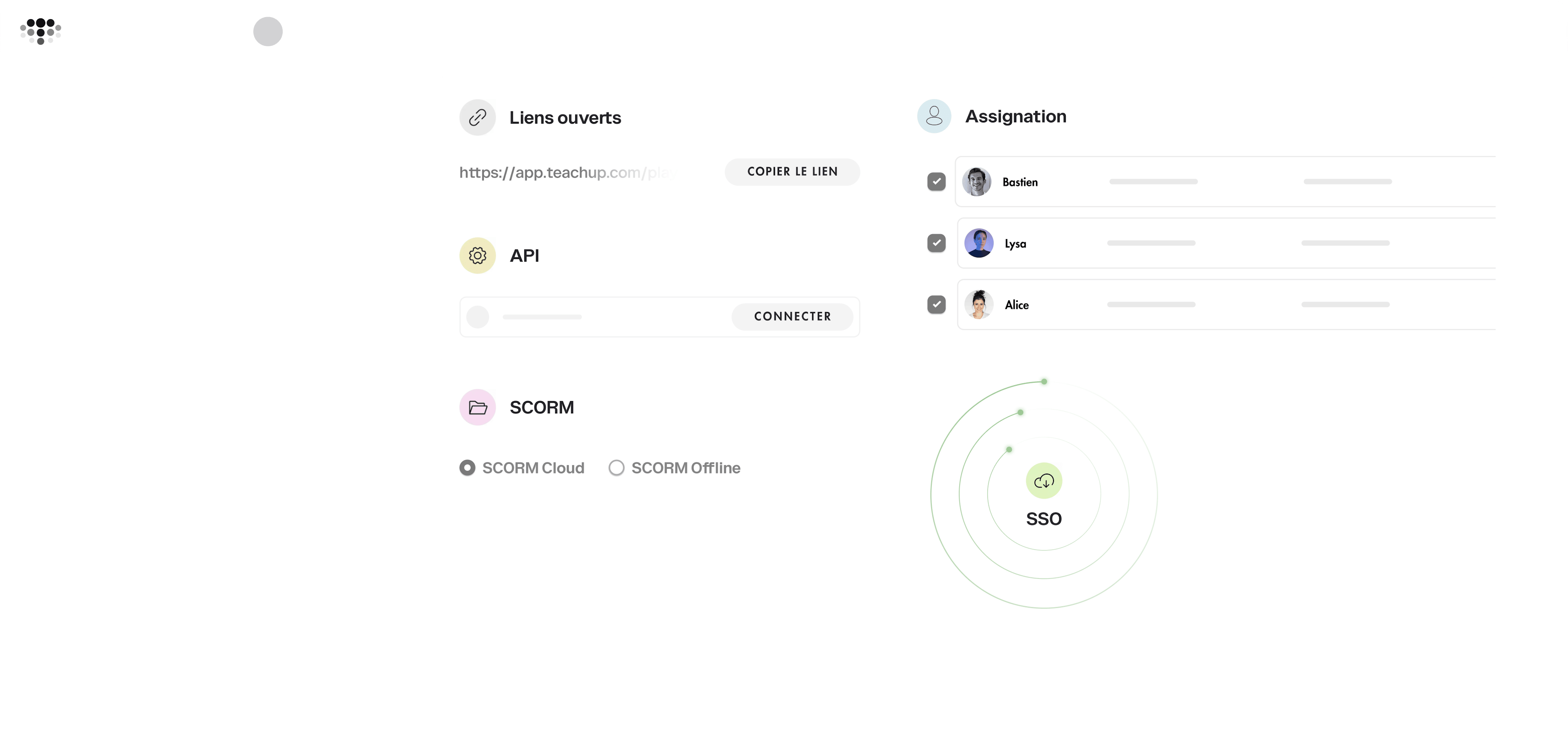 Diffusion facilitée avec Teach Up