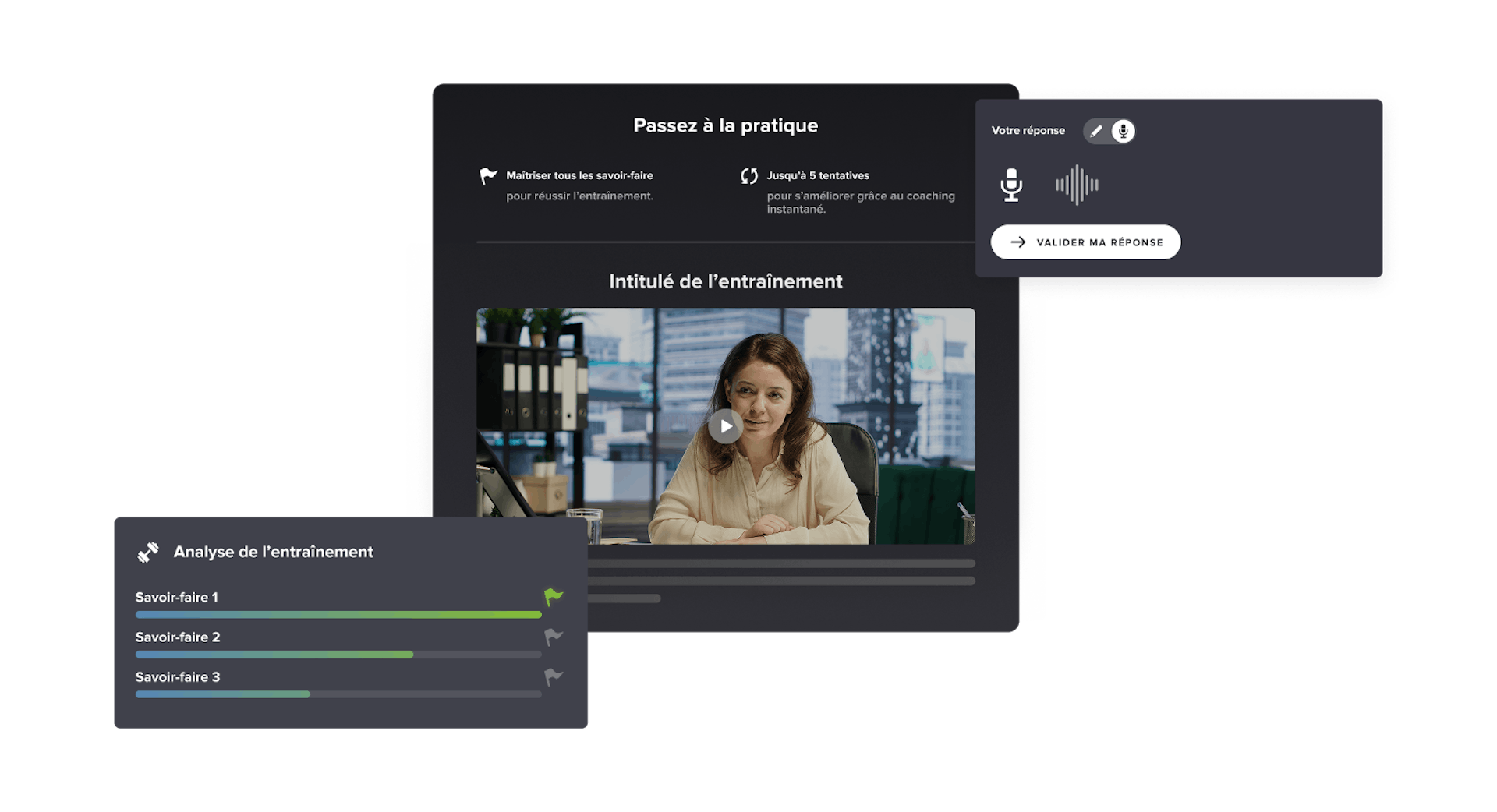 Entraînement par IA avec feedbacks immédiats