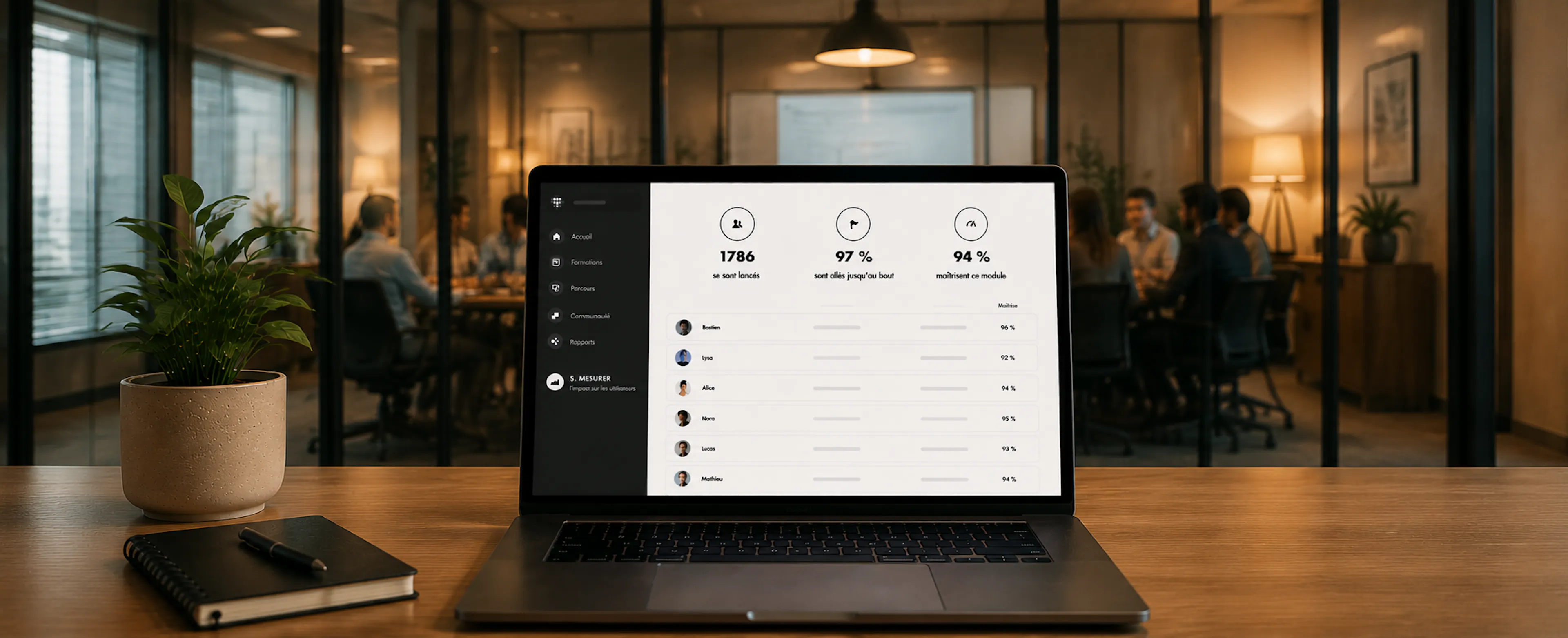 Pilotage des formations et des compétences en entreprise grâce à un LMS centralisé.