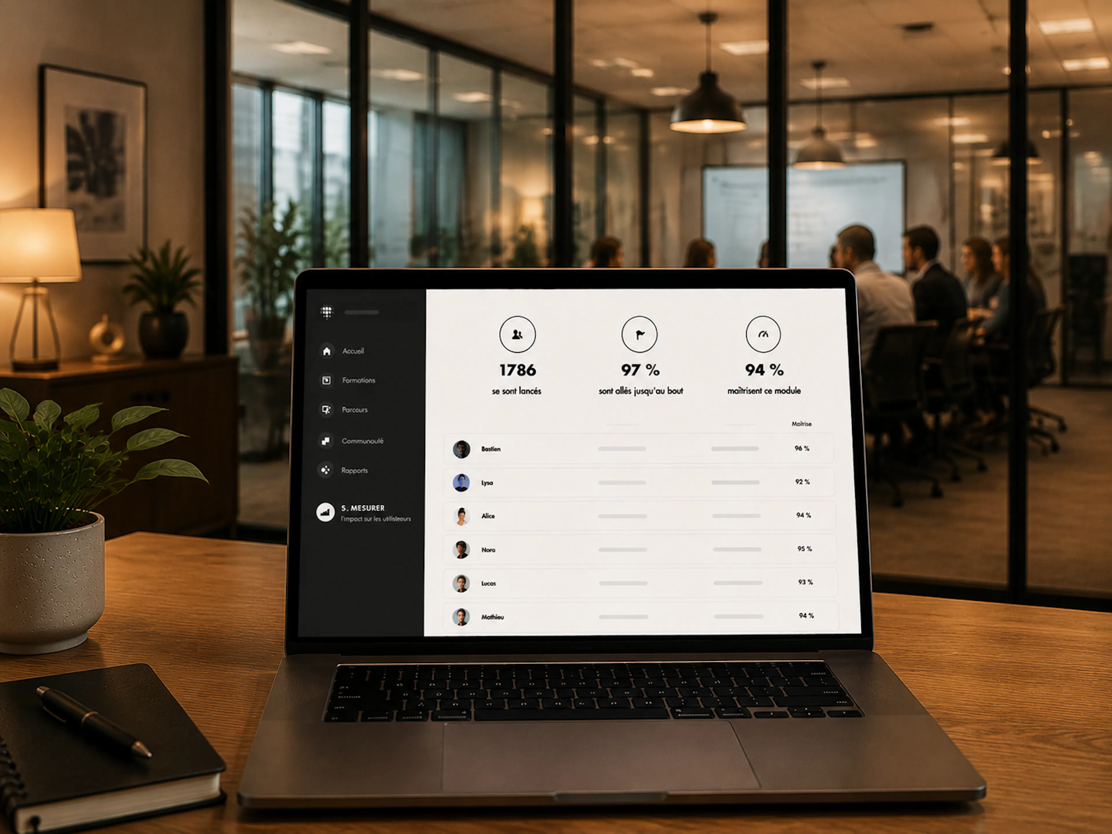 Pilotage des formations et des compétences en entreprise grâce à un LMS centralisé.