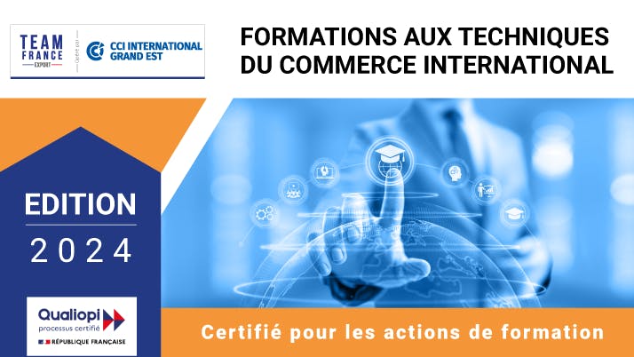 Découvrez le programme 2024 des formations Commerce International proposées par CCI International Grand Est