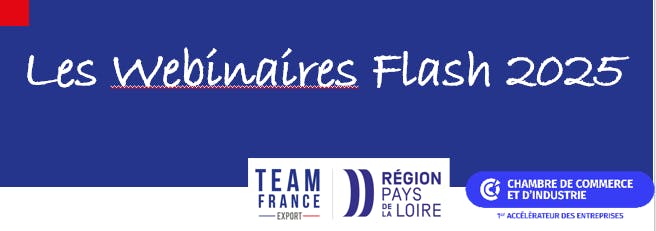 Les Webinaires Flash de la Team France Export Pays de la Loire reviennent à partir du 14 janvier !