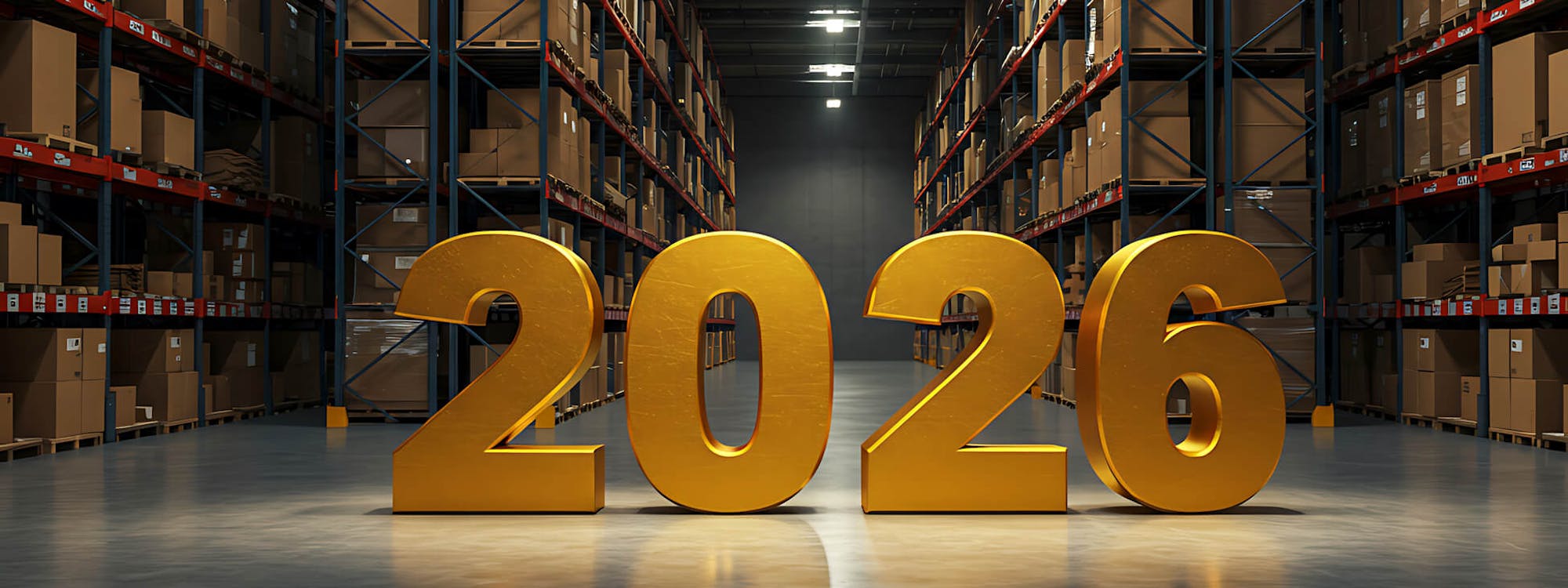 Zahl 2026 steht im Lager