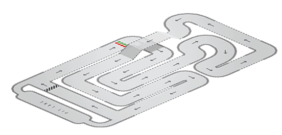 Go Kart Track Map of TeamSport Manchester Trafford Park