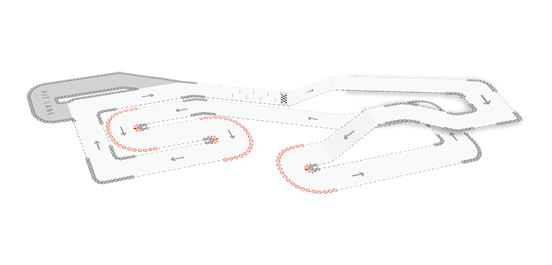 Go Kart Track Map of TeamSport Manchester Victoria