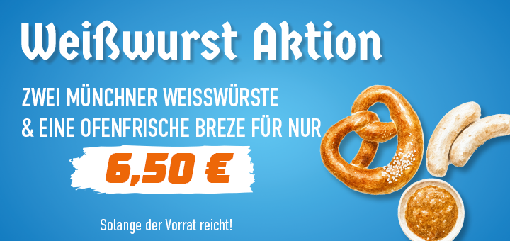 Weißwurst Deal für nur 6,50