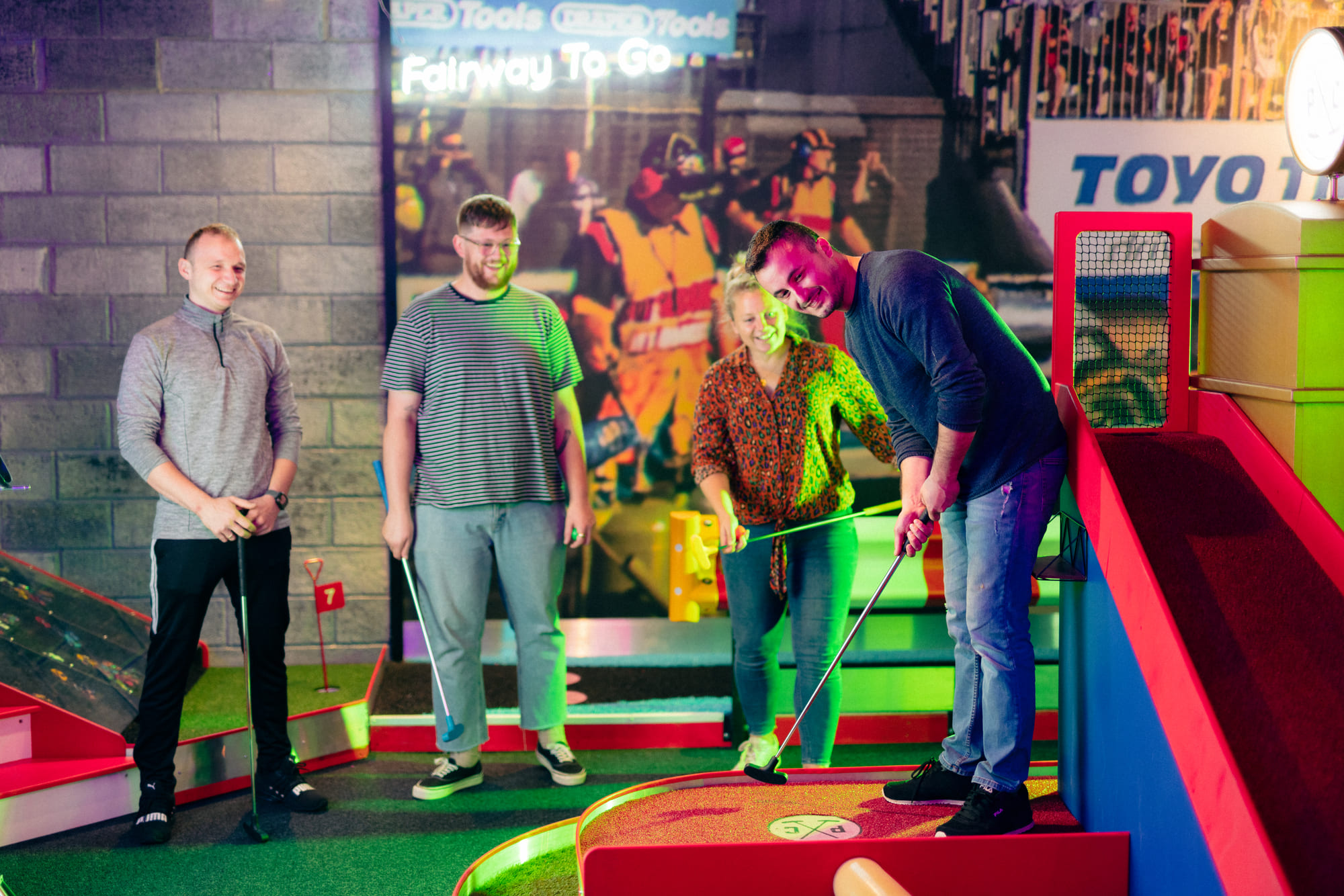 Mini Golfing event at TeamSport