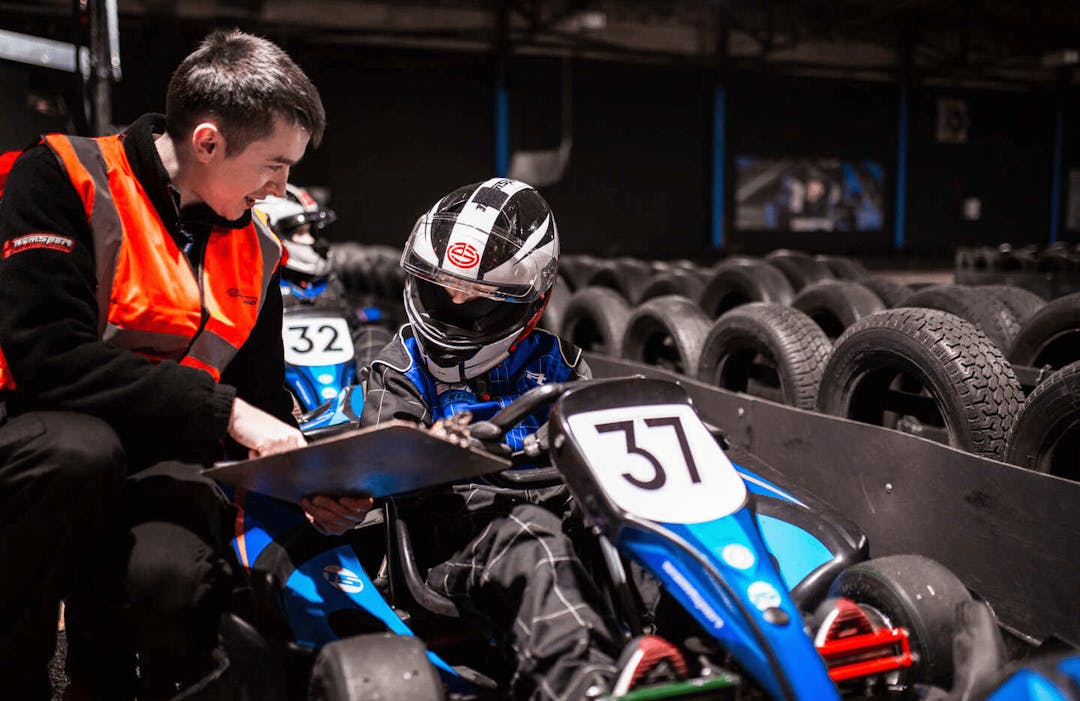 Go Karting Lesson - Child in a Kart with the instructor