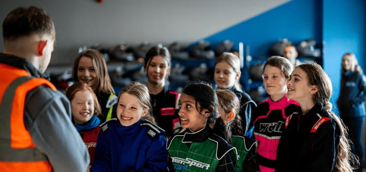 Girls Karting Academy Lesson with instructor