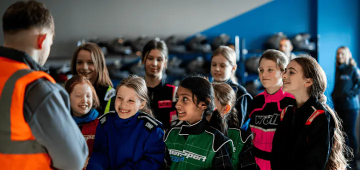 Girls Karting Academy Lesson with instructor