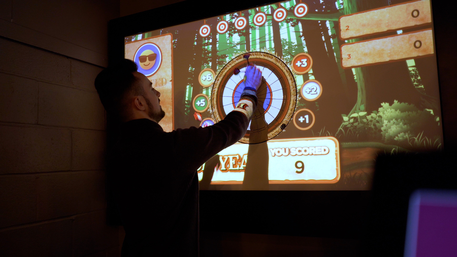 Someone Playing E-darts