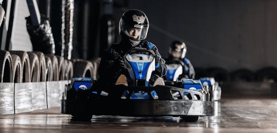 Male Karter E-Karting At TeamSport Track
