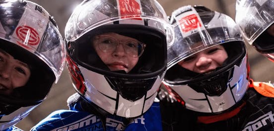 Kids In Go-Karting Gear At TeamSport