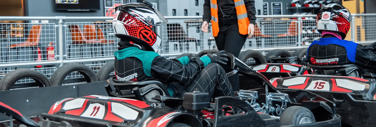 Red Go-Kart In The Pits