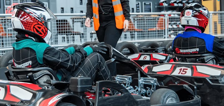 Red Go-Kart In The Pits
