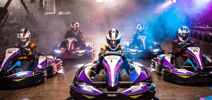 Combat Karts On TeamSport Track