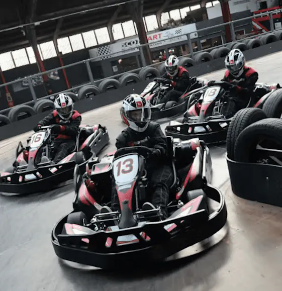 Go Karts On Track