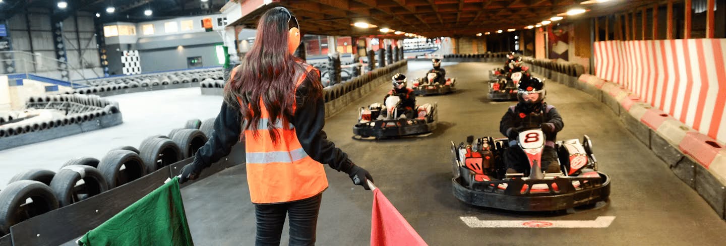 Starting Grid At TeamSport Track