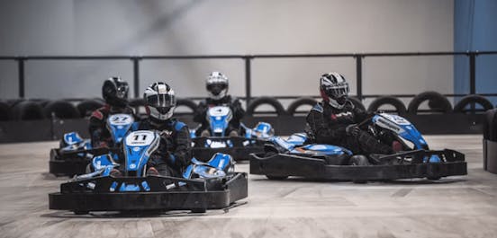 Four Go-Karters in E-karts