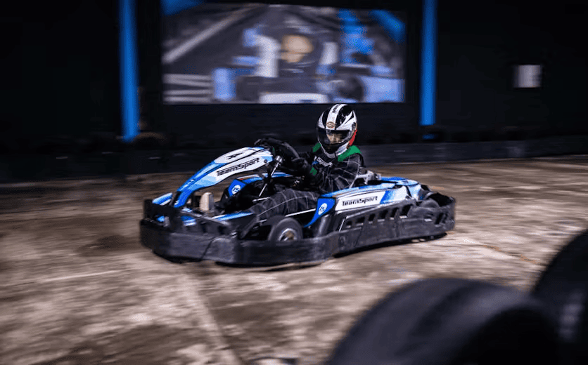 Go-karter in E-kart