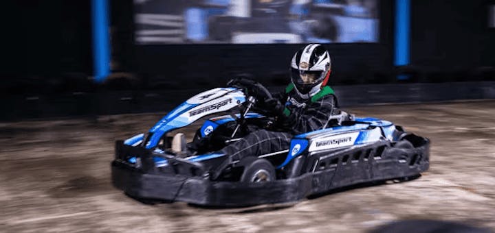 Go-karter in E-kart