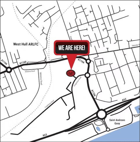 TeamSport Hull map location