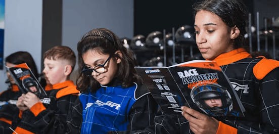 race academy lesson (karters reading race academy handbook)