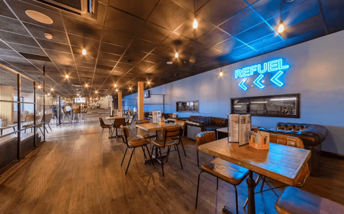 fuel bar and restaurant at TeamSport Venu