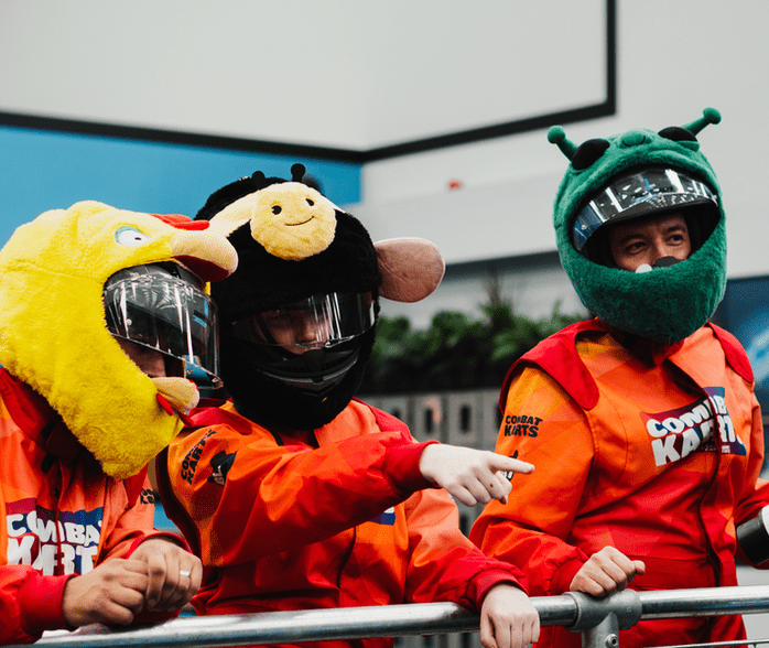 Combat Karts Drivers having fun