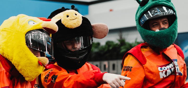 Combat Karts Drivers having fun